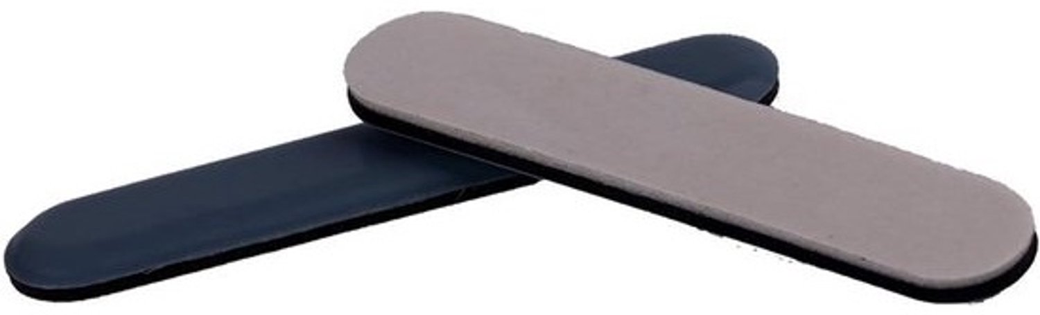 Meubelglijders - Teflon glijders - Voor meubels verplaatsen - Zelfklevend - PTFE - 75 x 15 mm - Grijsblauw