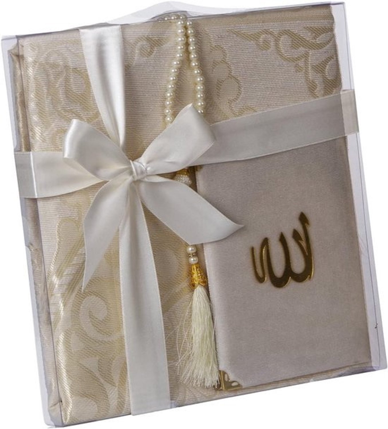 Islamitische cadeauset - Geschenken voor moslims - Spirituele beleving - Gemaakt in Turkije - 110x70cm - Wit
