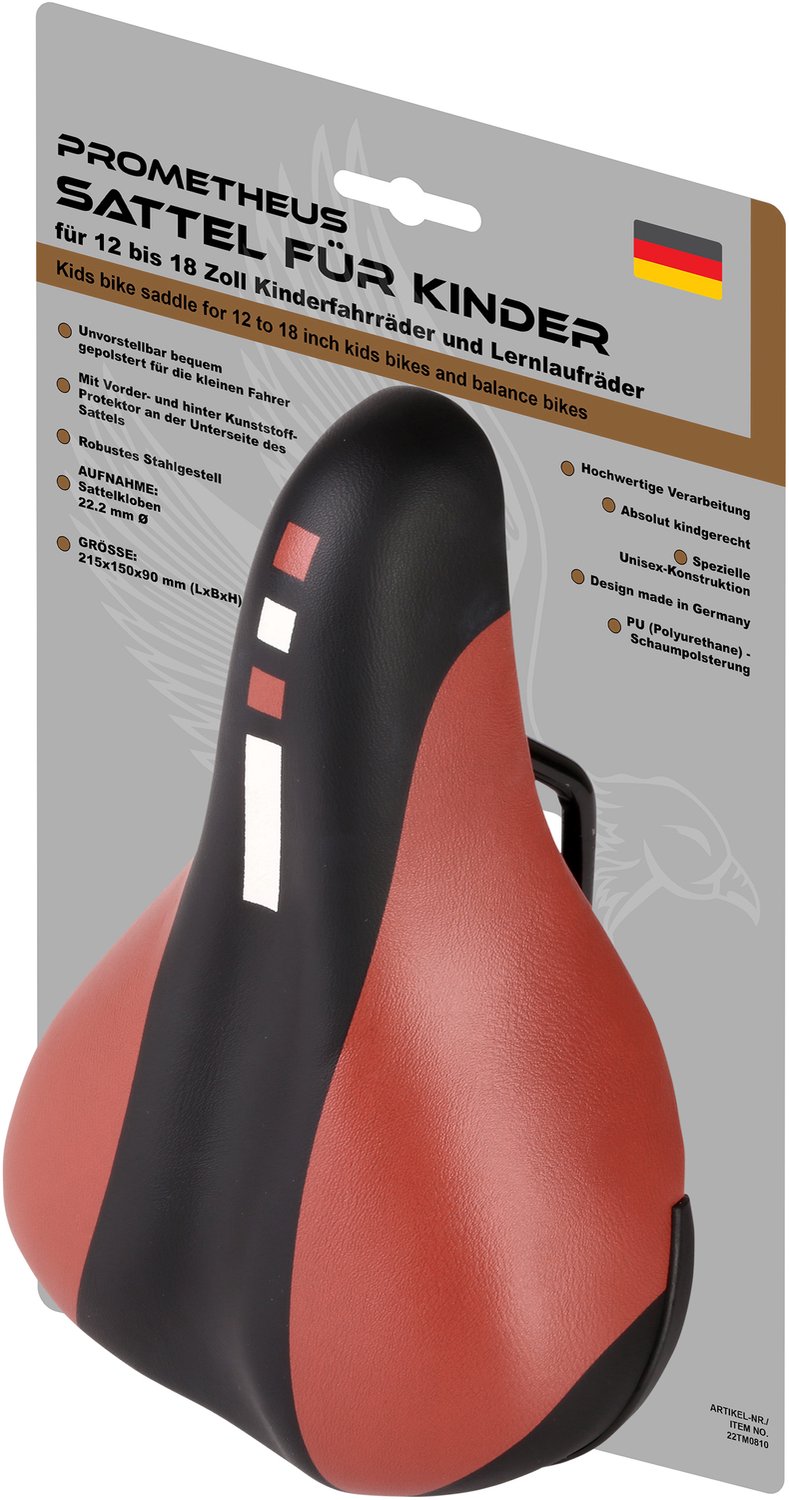 Kinderfietszadel - 12-14-16-18 inch - Met klem 22,2 mm - Bruin