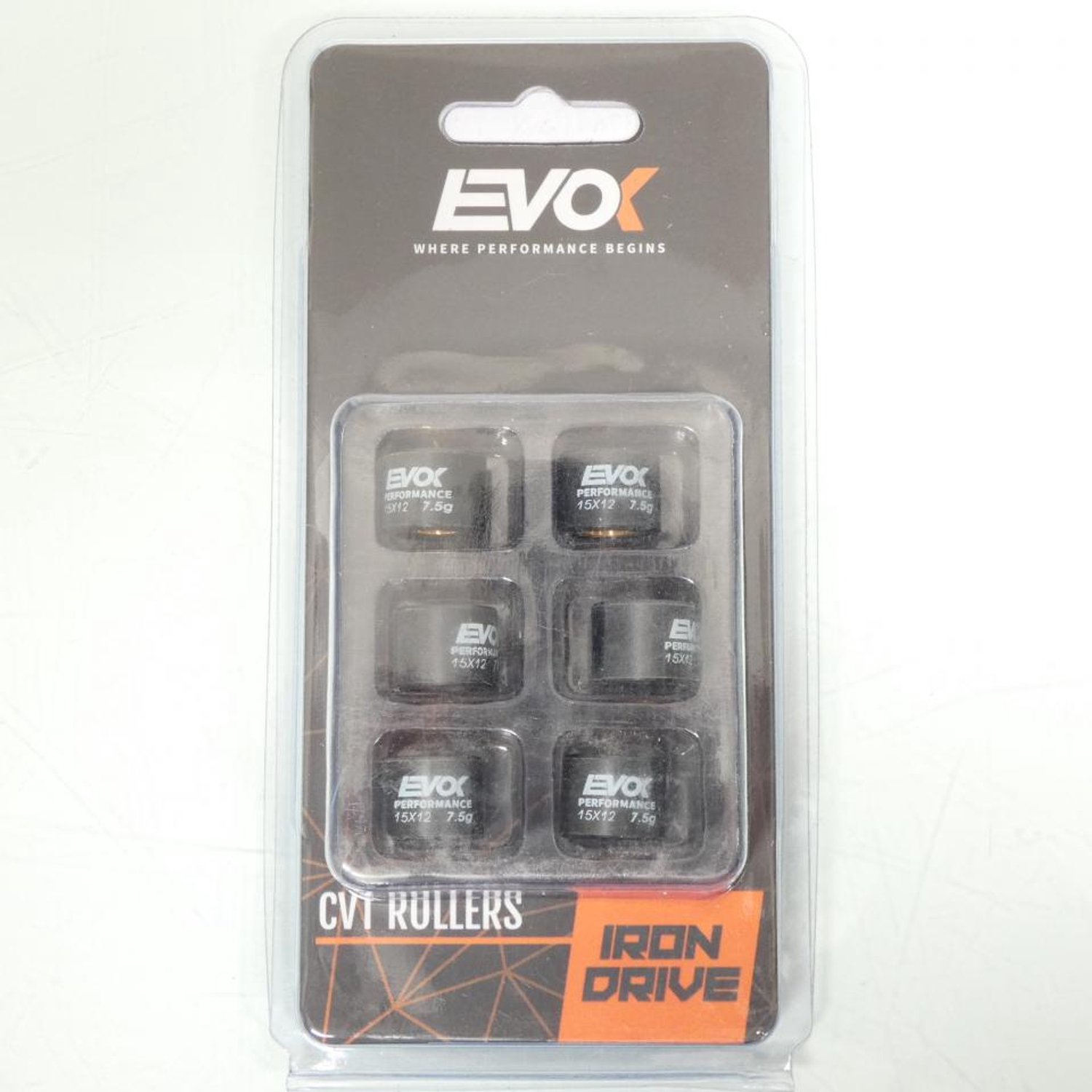 Variateurrol EVOK voor Scooter MBK 100 Nitro 2000 tot 2004 15x12 7.5Grs Nieuw