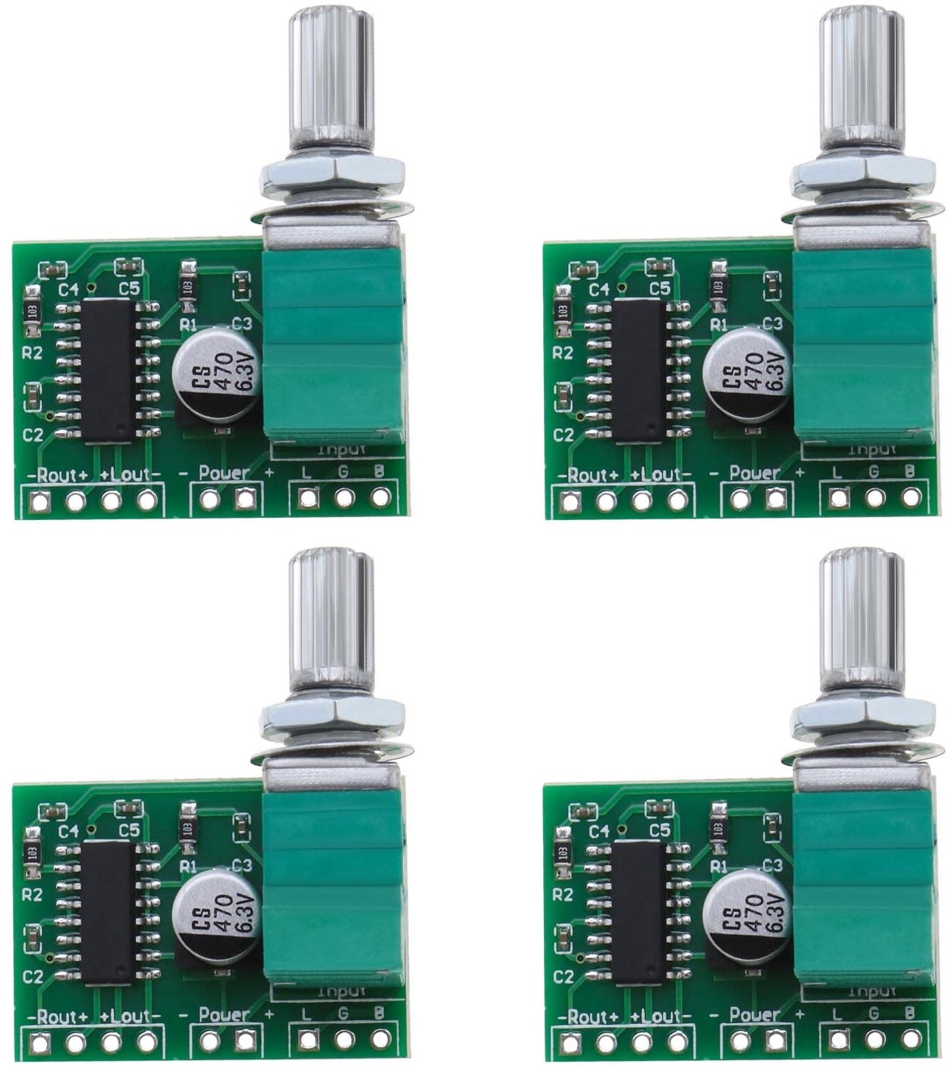 Audio Versterker 3W + 3W - Mini Versterker - Digitale Versterker Module - Draagbare Versterker - Volumeregeling - DC 2.5V-5.5V