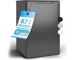Bomann GS 7253 - Vrijstaande Vriezer - 87 Liter - Energieklasse C - Inox Look