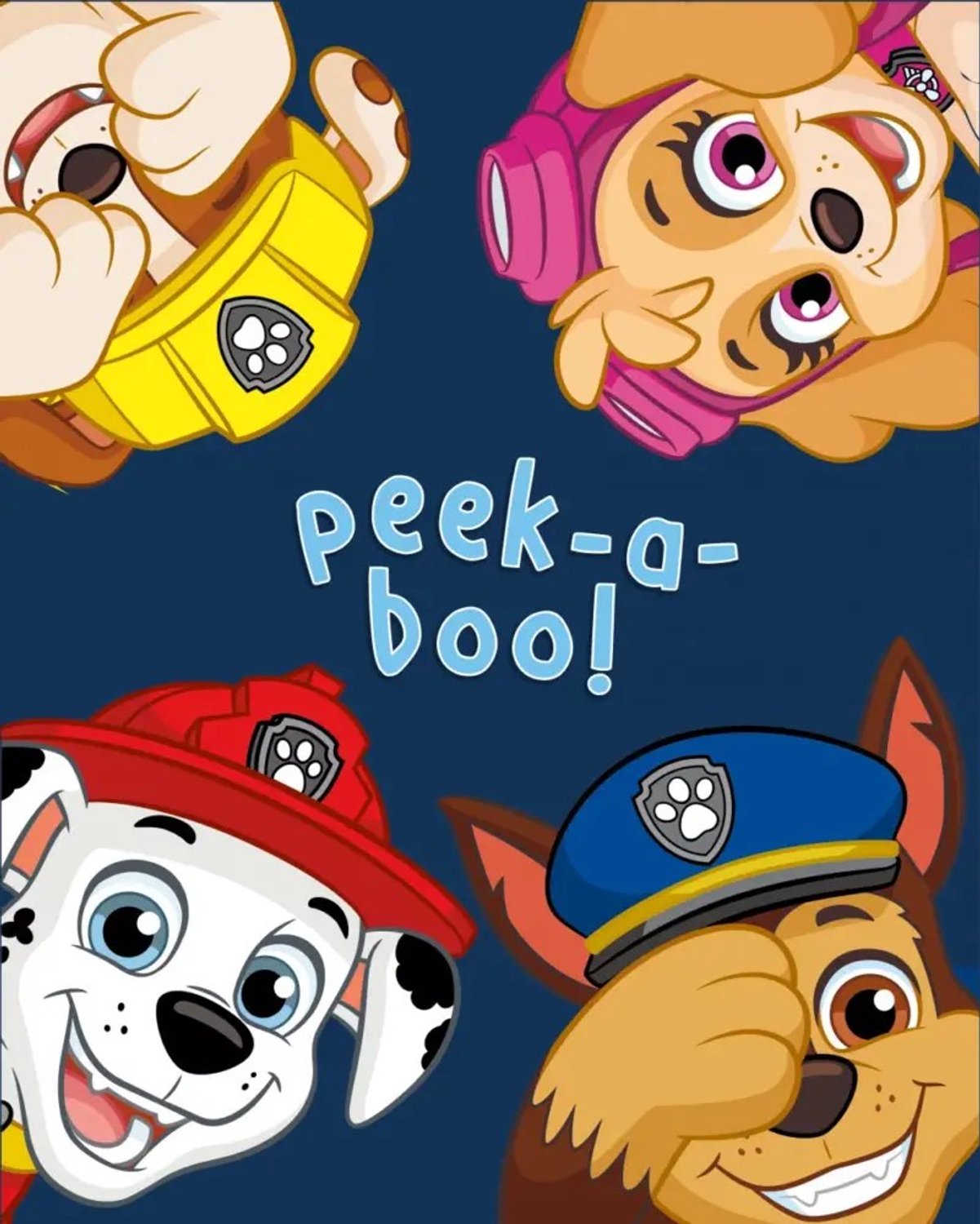 PAW Patrol fleece plaid Peek-a-boo! - 100 x 140 cm Multicolor