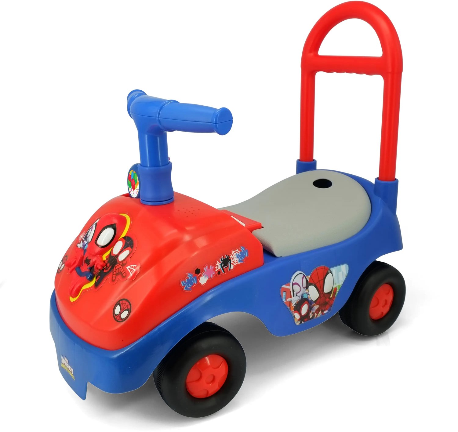 KIDDIELAND Spidey Opvouwbare Loopauto Licht & Geluid