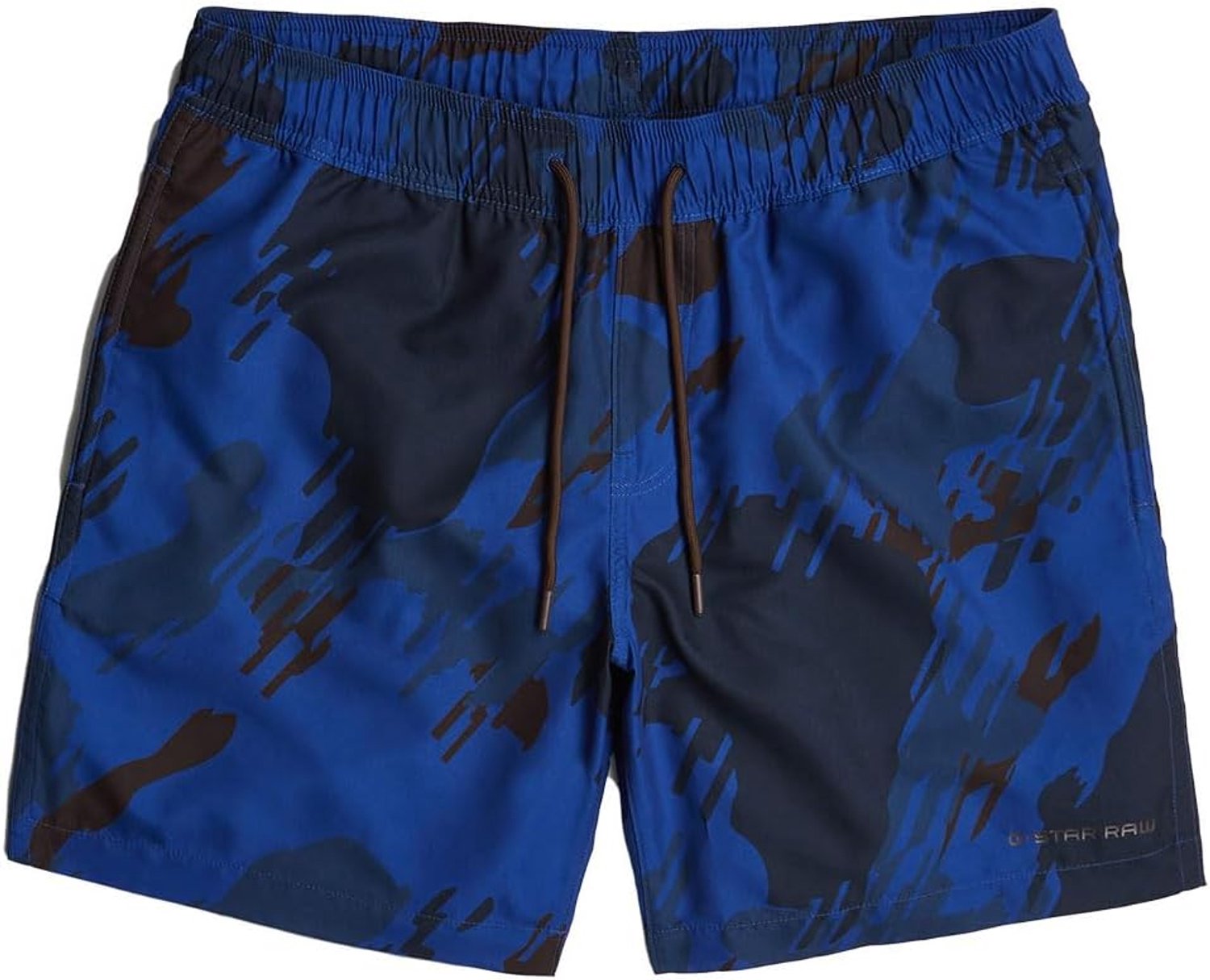 Merkloze Heren Zwemshorts met Grafische Print Pilot Glitch Beach Camo