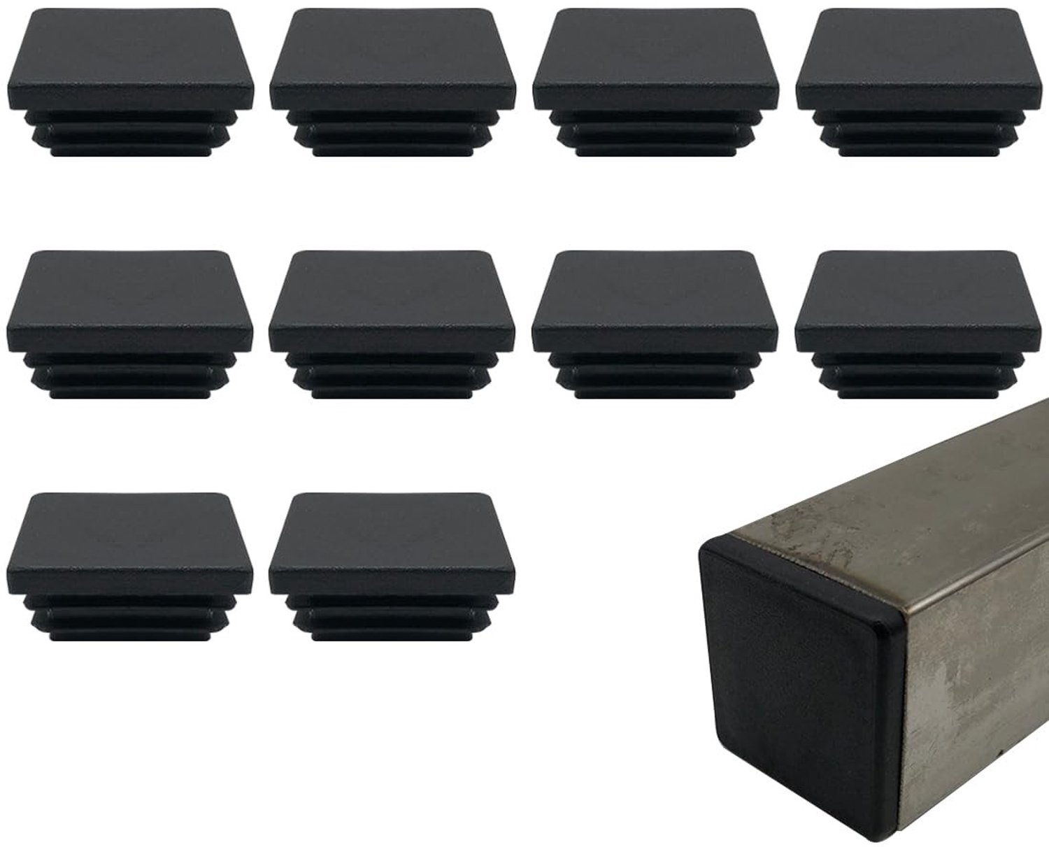 Set van 10 Vierkante Slat Stoppers voor Meubels