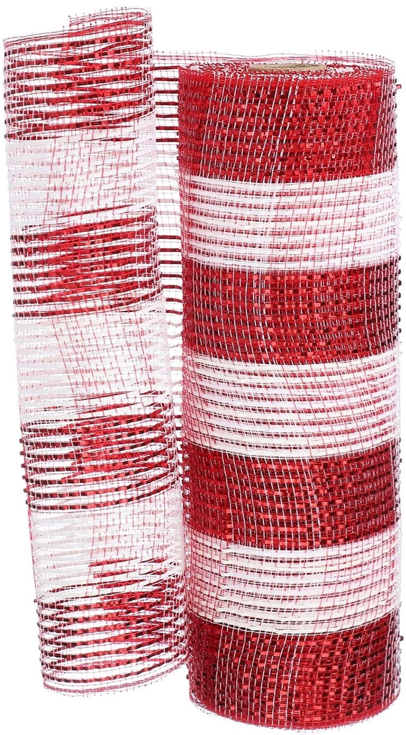 Decoratief Gaaslint Rood Wit voor Kerstdecoraties