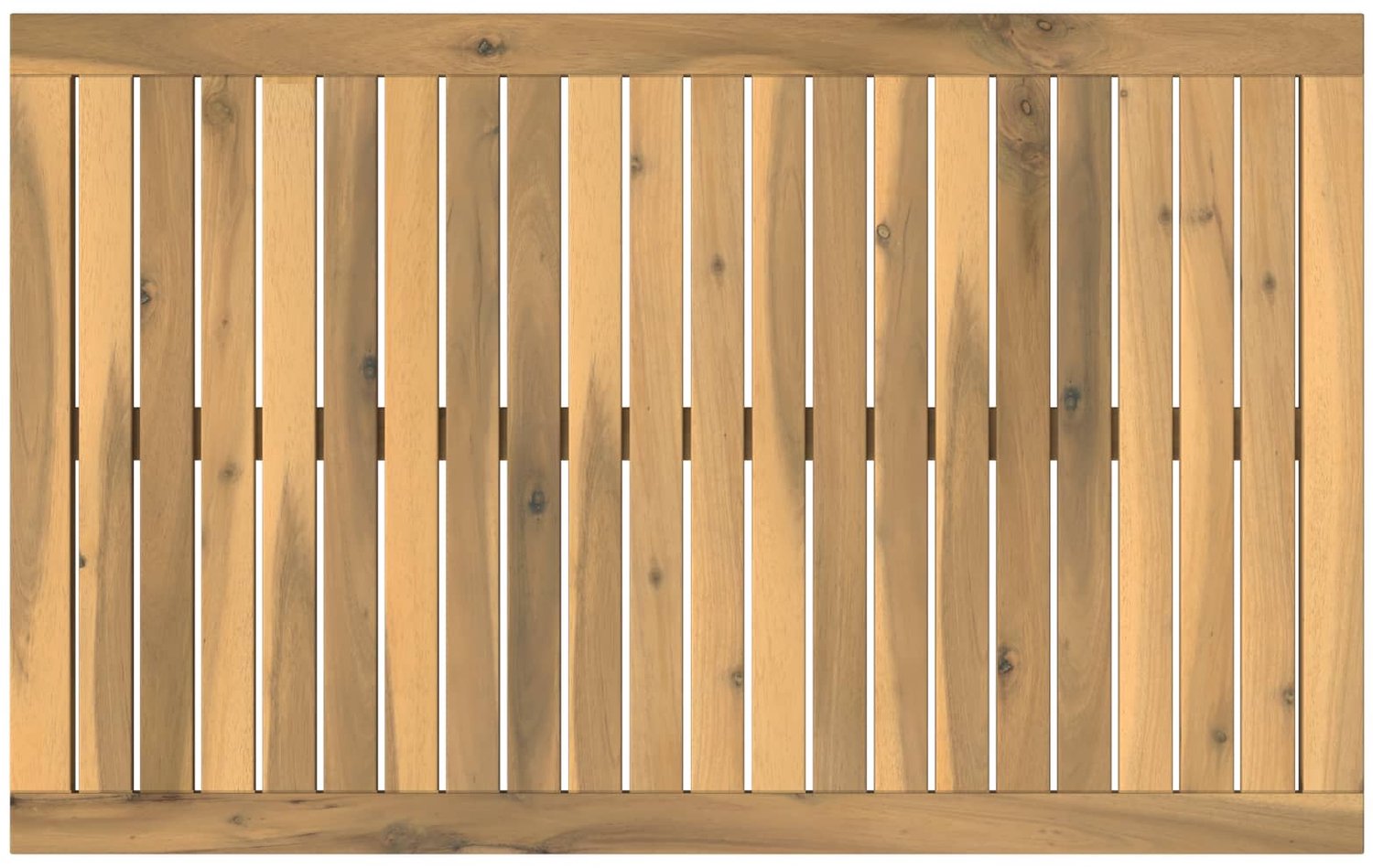 vidaXL Tafelblad - 88,5 - x - 55 - x - 2 - cm - Rechthoekig - Massief - Acacia - Hout Witgewassen
