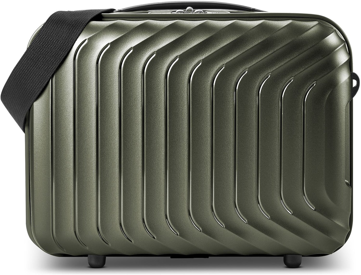 Redolz Essentials 01 Beautycase 34 cm - 13 L - Ritssluiting - olive metallic