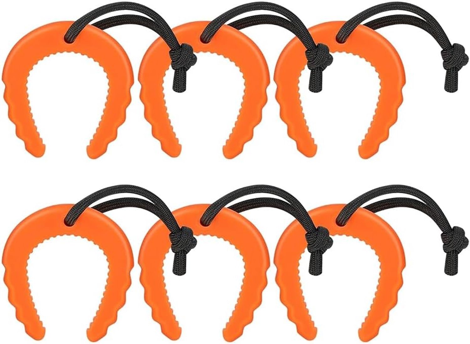 6x Deurstop Blokken Oranje - Essentieel voor Hulpdiensten & Thuis