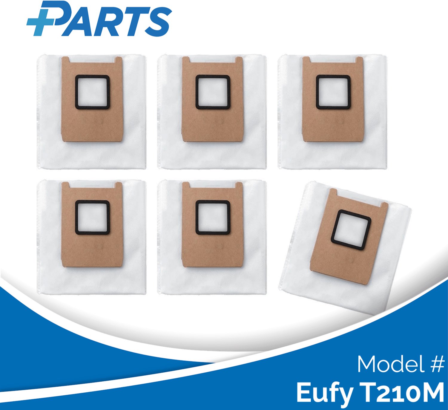 Plus.Parts Eufy T210M Stofzakken (6 Stuks, Plus.Parts® alternatief voor T29YQA20) Overig
