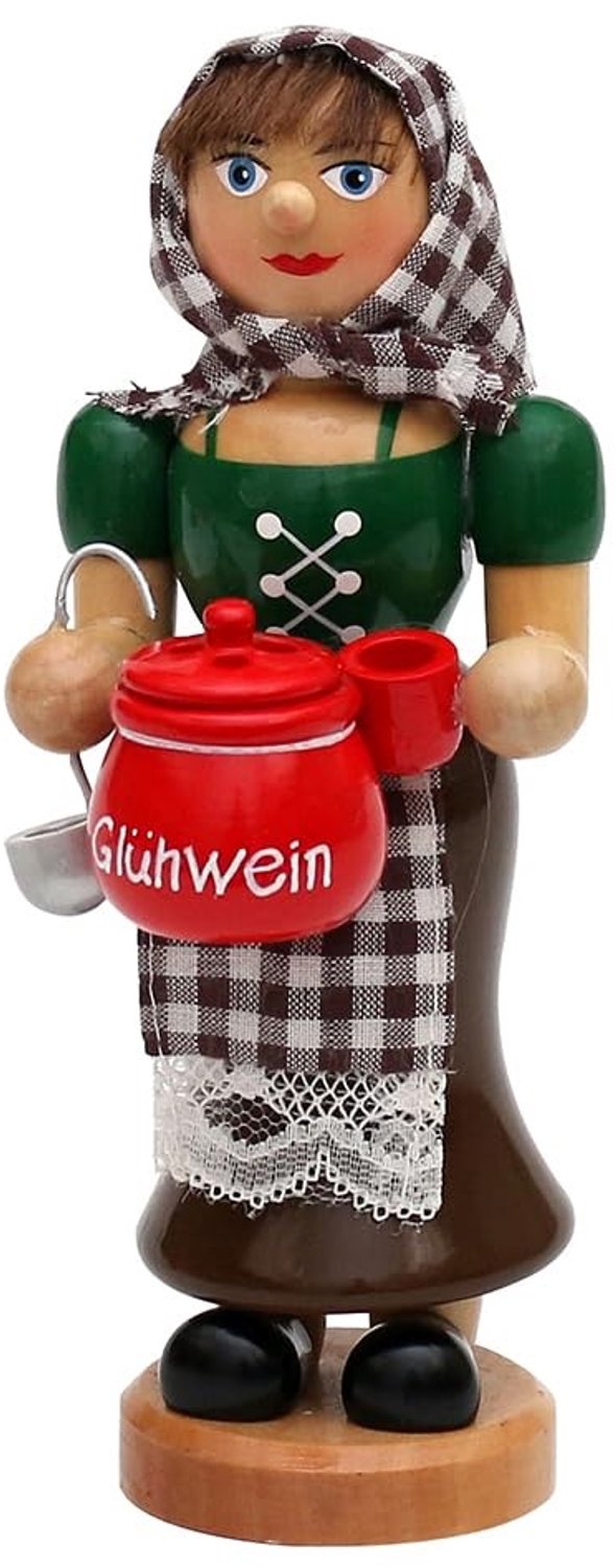 Wierookhouder Figurine als Gastvrouw, ca. 19 cm