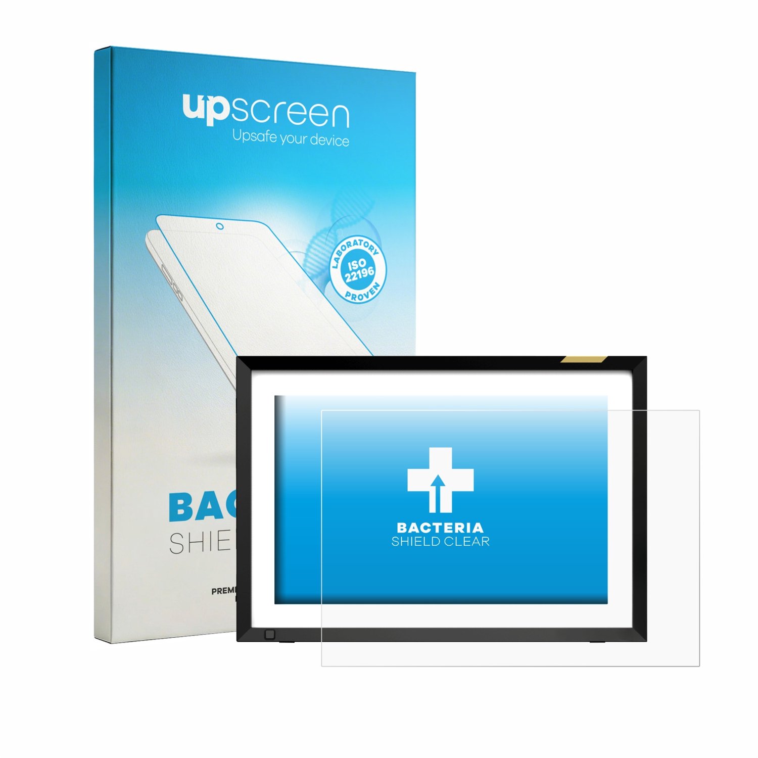upscreen - Screenprotector voor Nixplay Klassischer 10.1" HD-Touchscreen - Folie Beschermfolie transparant antibacterieel