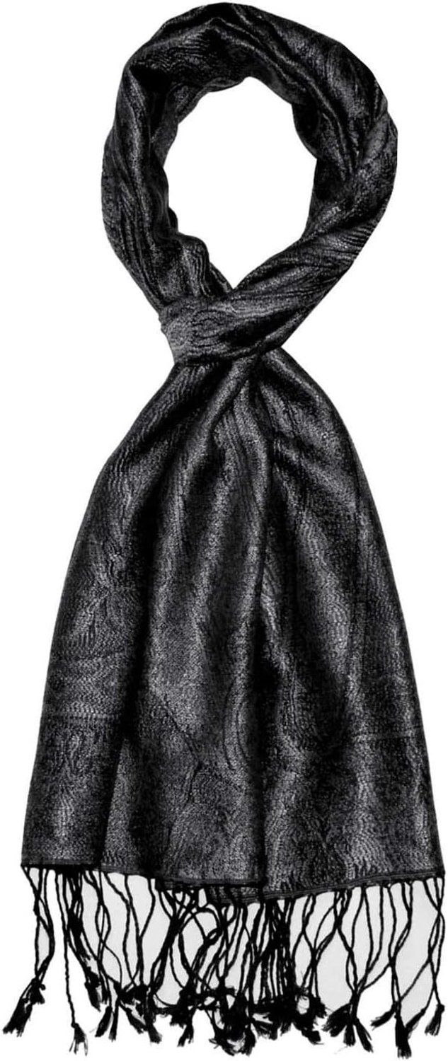 Zijden Heren Sjaal Elegant Paisley Patroon - Merkloos