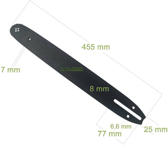40 cm / 1,3 mm / 3/8" / 56 DL-zaagblad + 4 x ketting voor EINHELL GH-EC 2040 / RG-EC 2240 — afbeelding 3