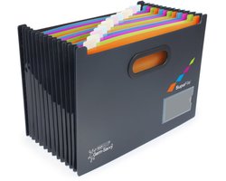 Rapesco SupaFile - Uitvouwbare Dossiermap Met Tabs, A4, 13-vaks
