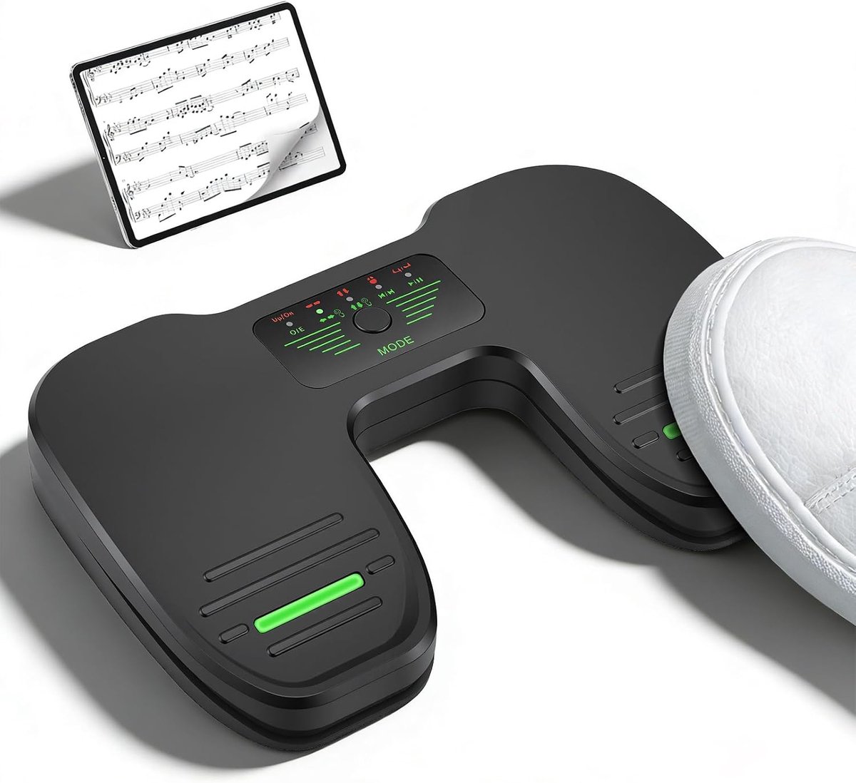 Bluetooth pagina omslagpedaal - Draadloze voetenschakelaar - Oplaadbaar - Handsfree bediening voor muzikanten - ShopVlot