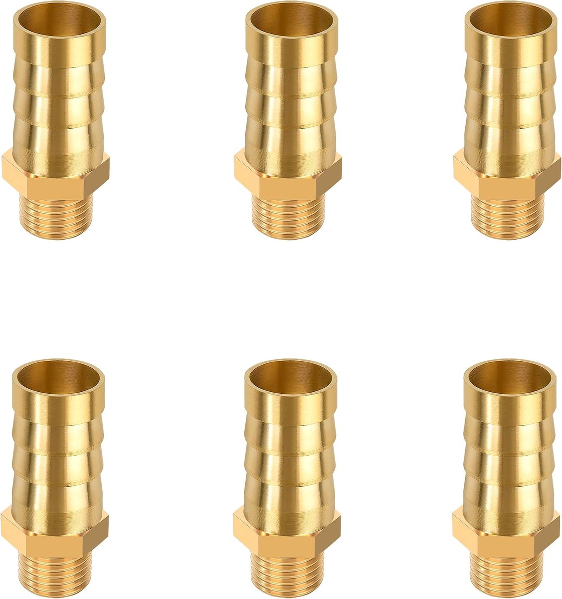 Hose adapter 12mm x G1/8 - Messing - Duurzaam en sterk - Geschikt voor lucht en water - ShopVlot
