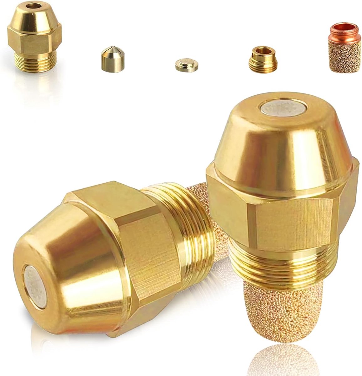 2pcs full cone oil sprayer angle 60 degree 1.25 USgal/h 4.7kg/h oil burner full cone oil sprayer boiler burner diesel - ShopVlot