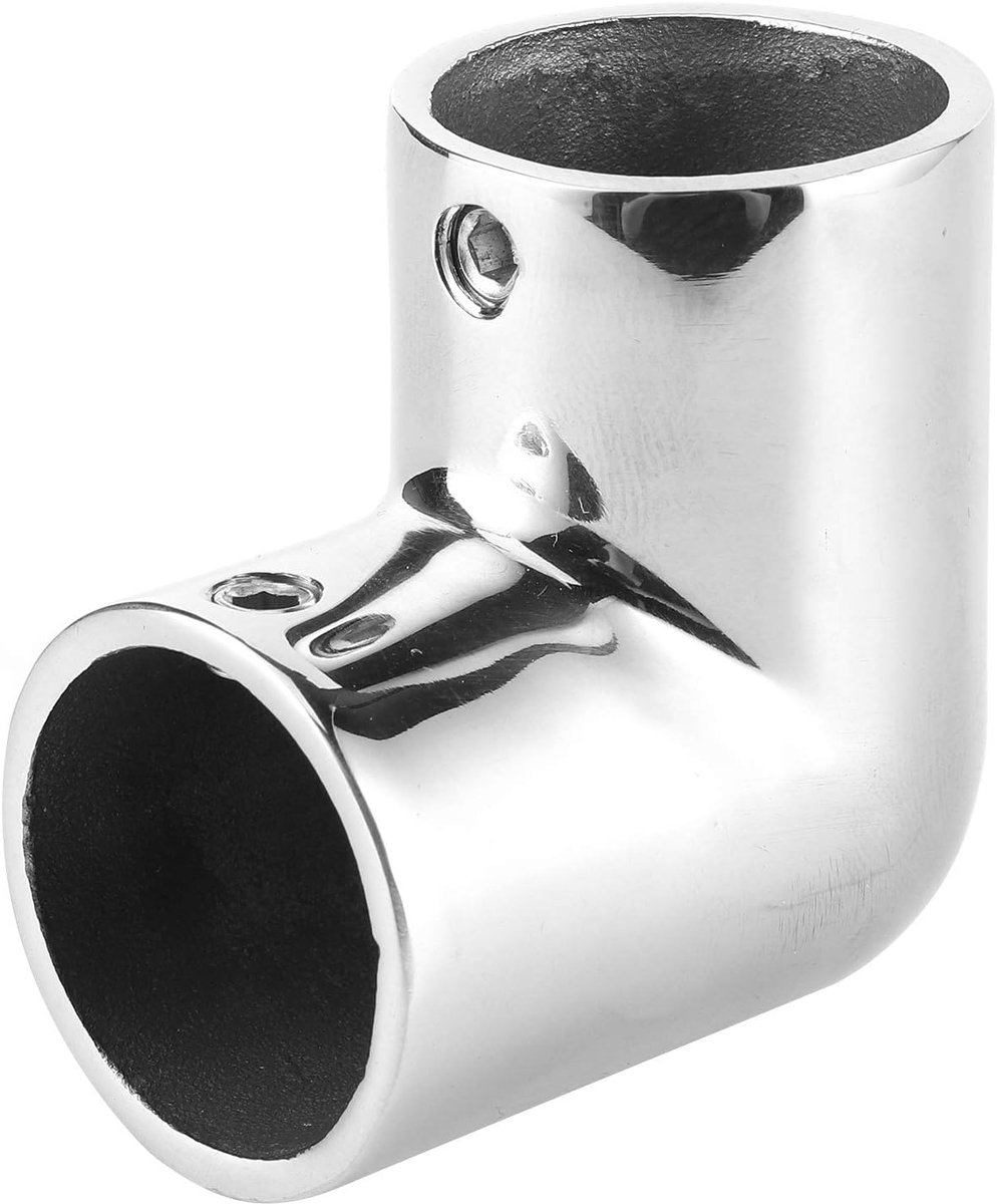 aqxreight Boat Handrail Pipe, Boat Pipe Connector Marine Yatch 90° Elbow Tube Joint Stainless Steel Handrail - ShopVlot