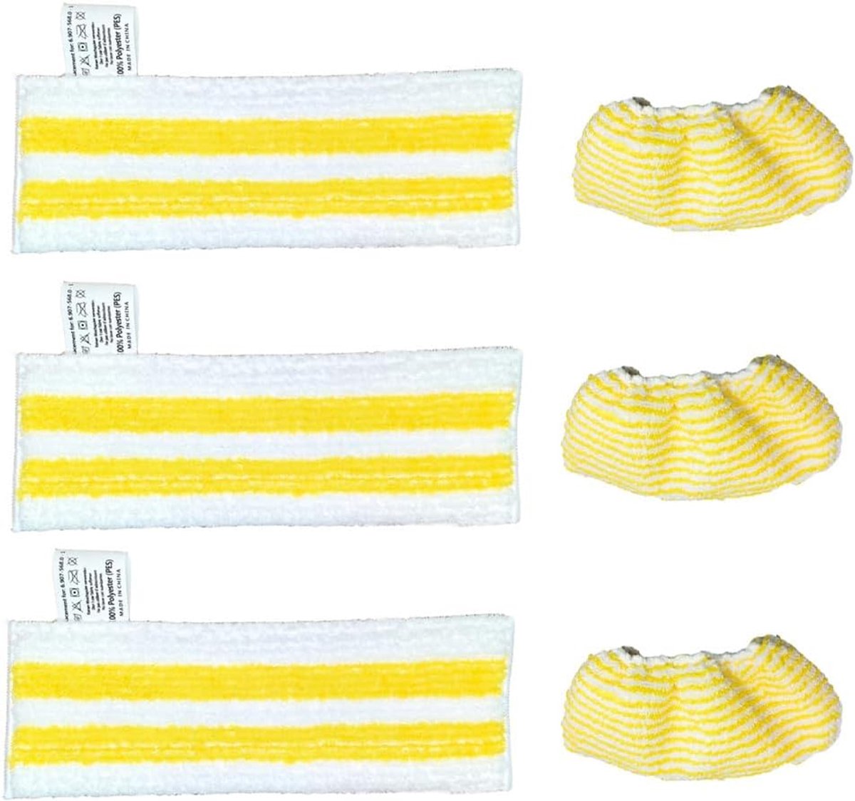 accessories 6 pieces microfibre cloth set for Kärcher Easyfix SC1 SC2 SC3 SC4 SC5 steam cleaner spare parts - ShopVlot
