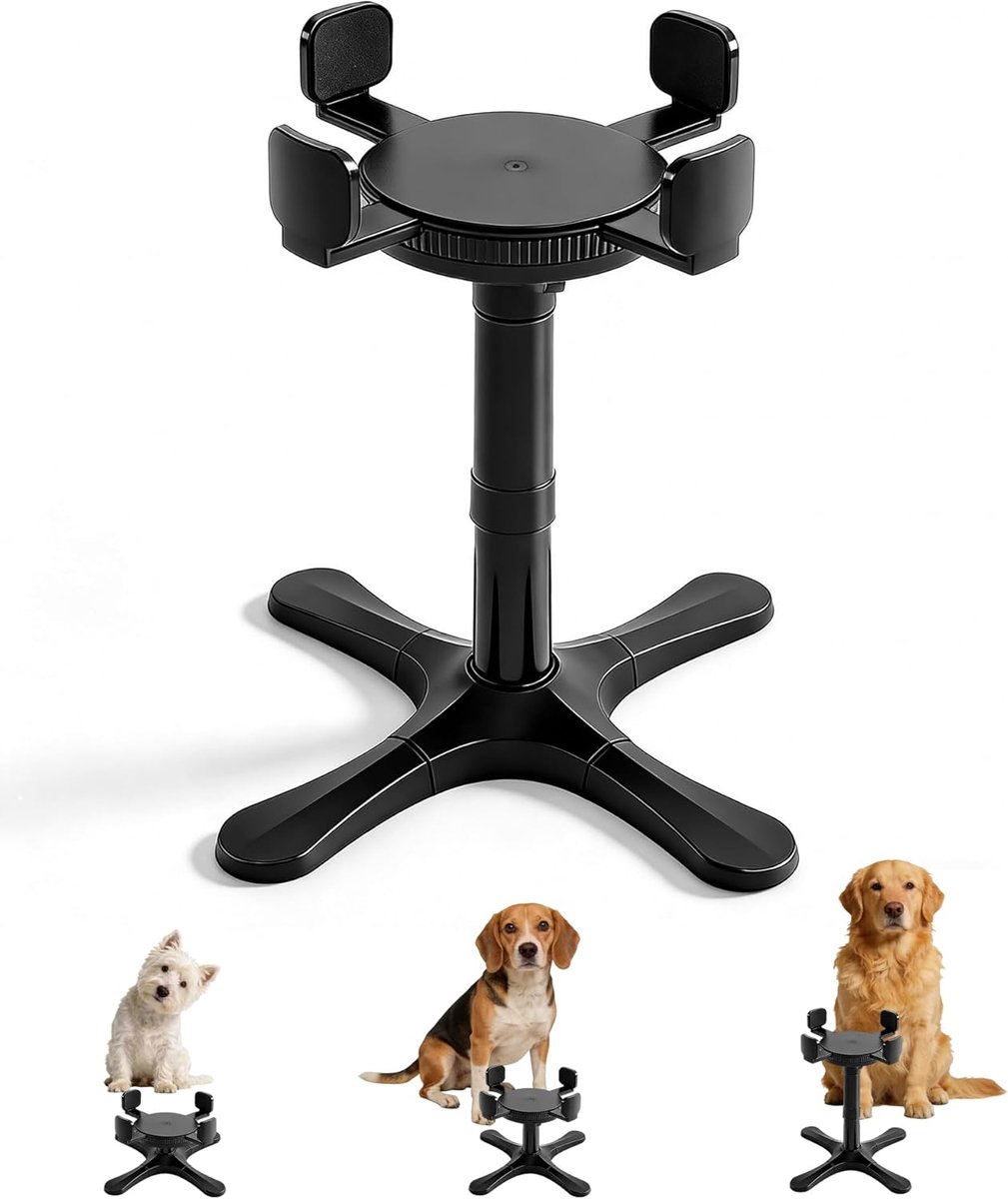 Raised Dog Bowl Stand, Raised Pet Bowl with 3 Heights Adjustable, Stable and Non-Slip Bowl Holder for Small, Medium - ShopVlot