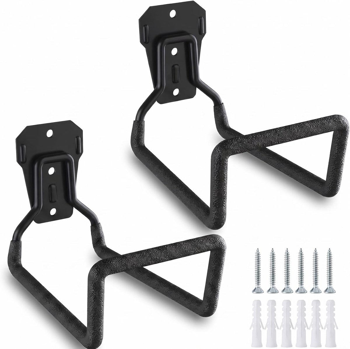 2 stuks slanghouder, wandhaak, tuinslanghouder, tuinslanghouder, muur, metalen slanghaspel wandmontage, gereedschapshouder muur voor buiten, waterslang