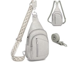 SnelShoppen - Travistar Borsttas Dames - 2-in-1 Rugzak & Schoudertas - PU-Leren Crossbodytas - Anti-Diefstal - Klein & Stijlvol voor Feest, Casual & D