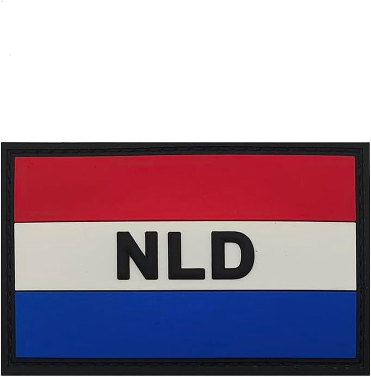Patches Nederlands Moreel Rubber Embleem Lus Haakbevestiging Naai op Schouder Armband Applique Badge voor Kleding Rugzakken Petten Jassen (Rood Wit Blauw)