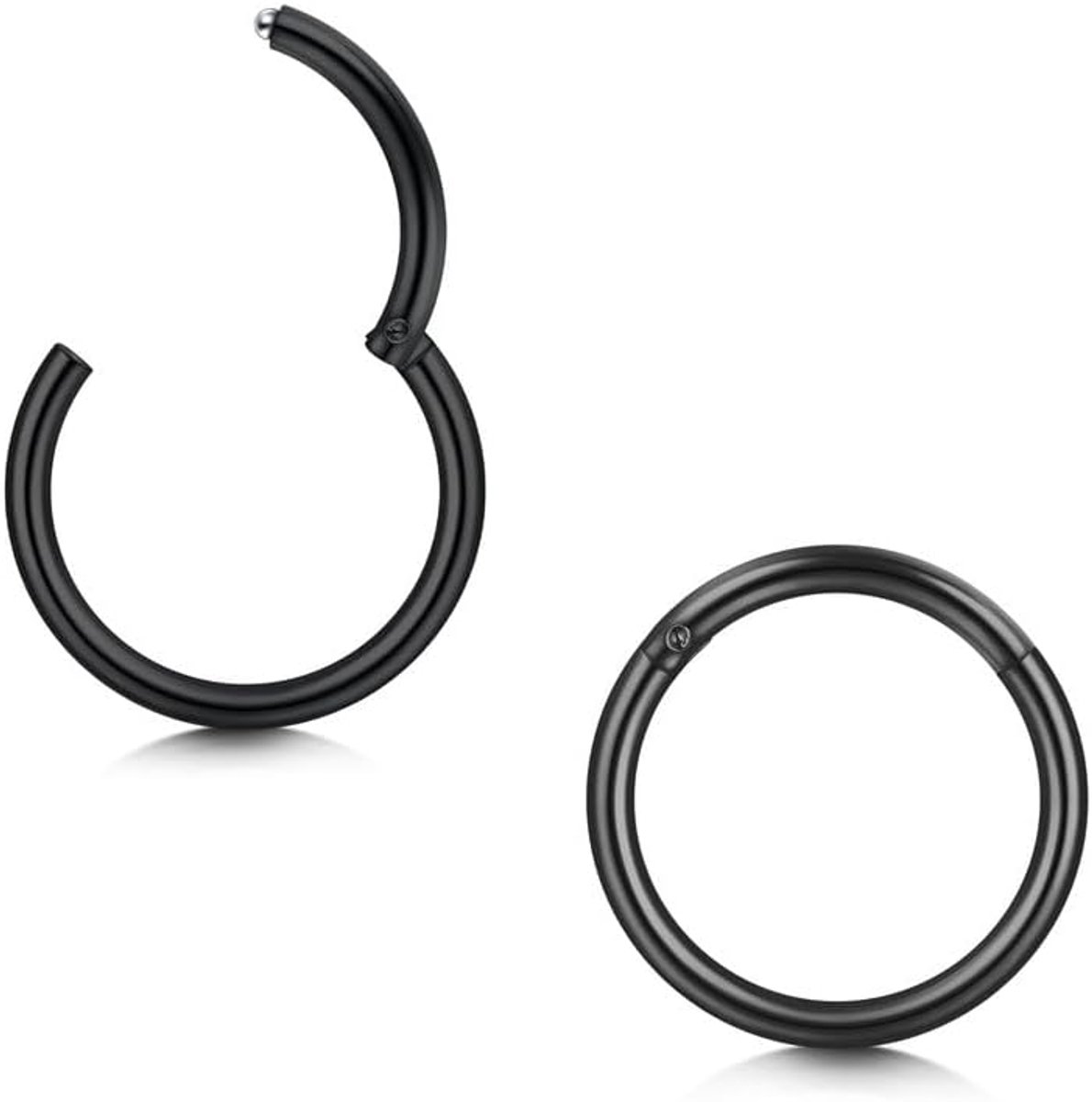 2 stuks neuspiercings ring helix piercings piercing oor septum piercing neusring piercing oorpiercing conch kraakbeen piercing ring zilver goud zwart 16g 18g 20g