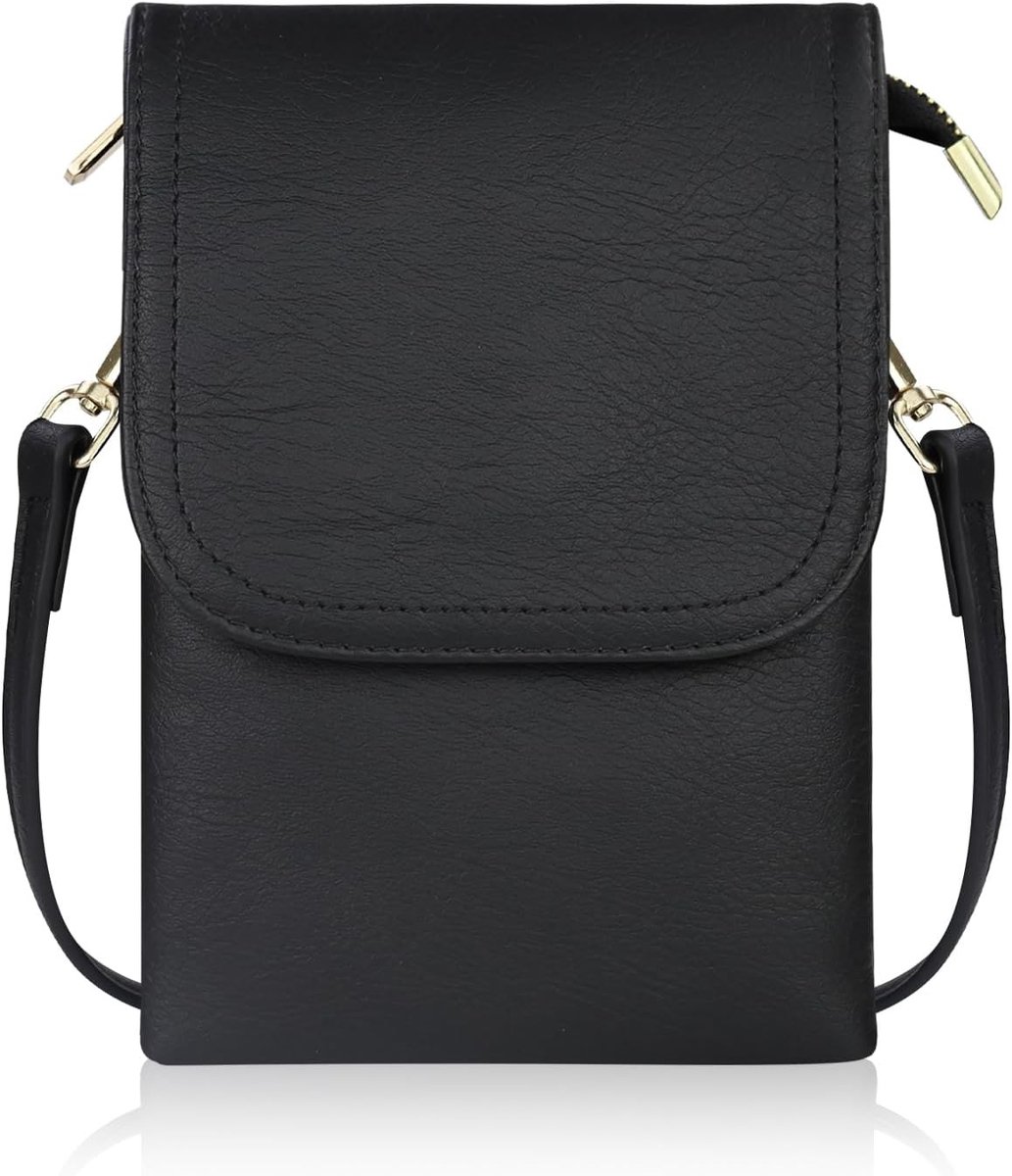Dames Schoudertas - Waterdichte Crossbody Tas met 3 Laag Pockets, Telefoonhoes en Verstelbare Schouderband, Ideaal voor Dagelijks Gebruik