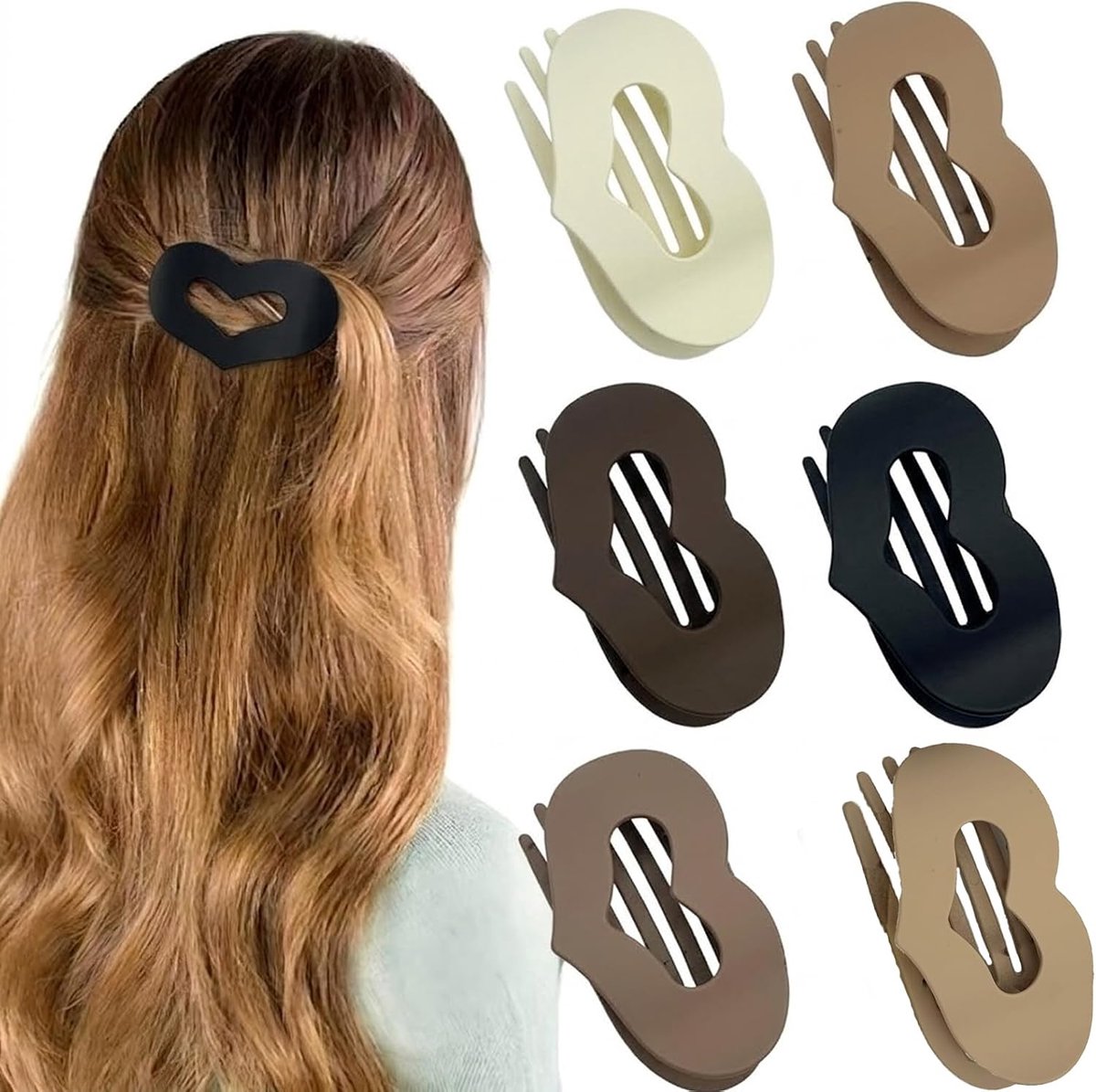 Haarspelden voor dames, antislip, platte haarklemmen, elegant design, haarclips voor dik en dun haar, dagelijks gebruik, sport, autorijden (6)