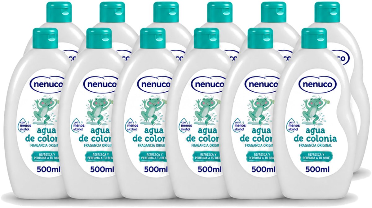 12 x Nenuco – Haarlotion – Agua de Colonia – 500 ml - Voordeelverpakking - 12 stuks
