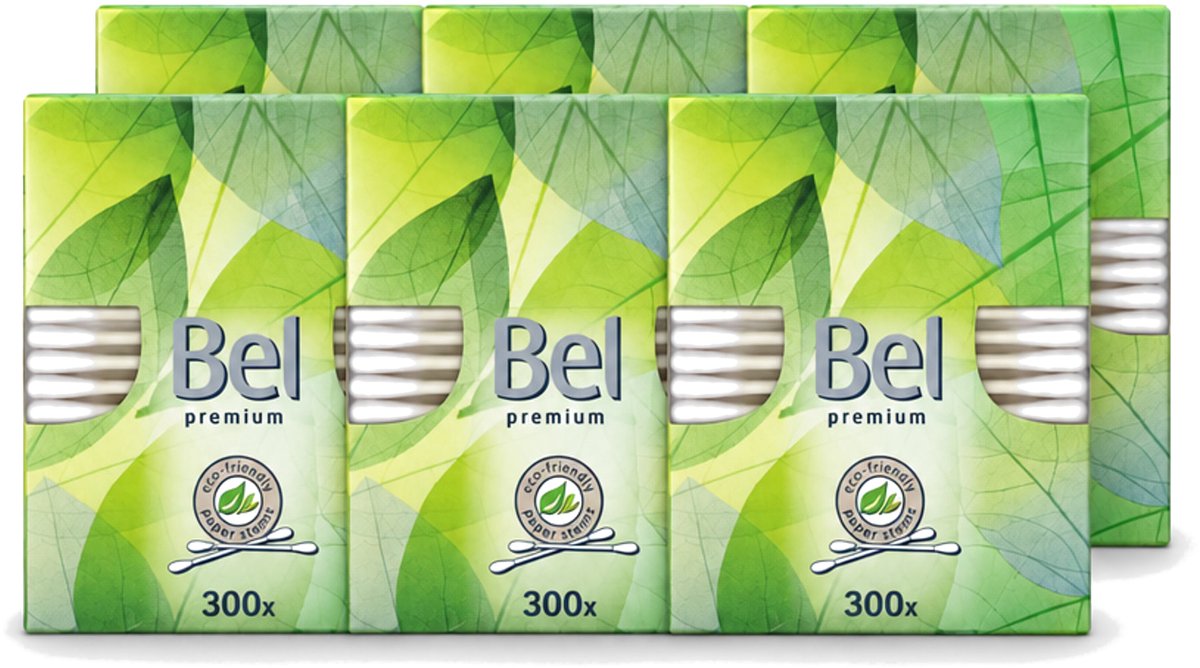 6 x Cotton Buds – Wattenstaafjes – Premium – Katoen - Voordeelverpakking - 6 stuks
