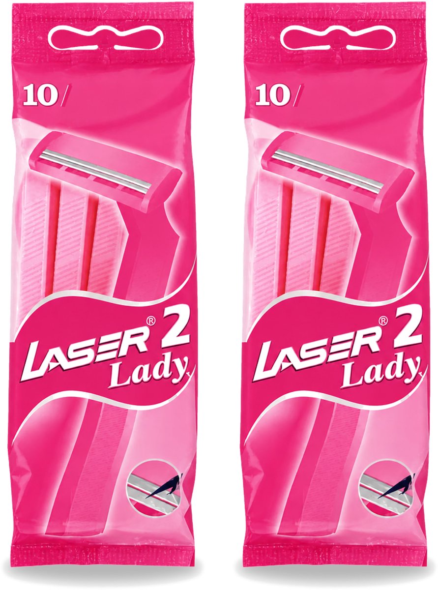 2 x Benson - Laser Twin Women - Wegwerpscheermesjes - Voor Vrouwen - 10 Mesjes - Voordeelverpakking - 2 stuks