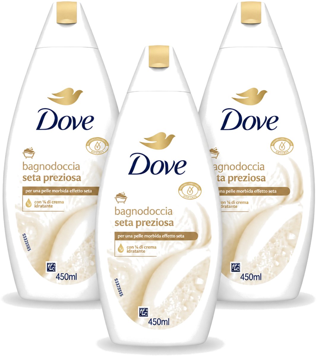3 x Dove – Douchegel – Nourishing Silk – 450 ml - Voordeelverpakking - 3 stuks