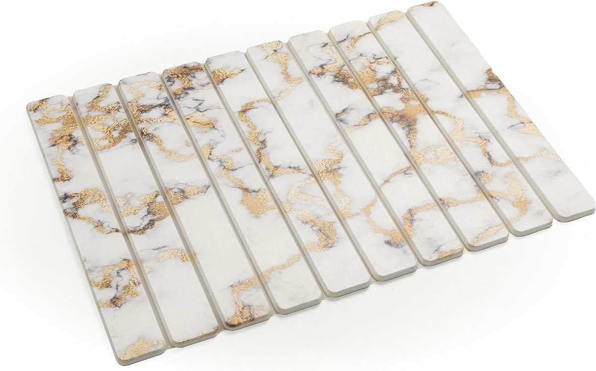 Kieselgur badmat - 60 x 39 cm (gouden look)
