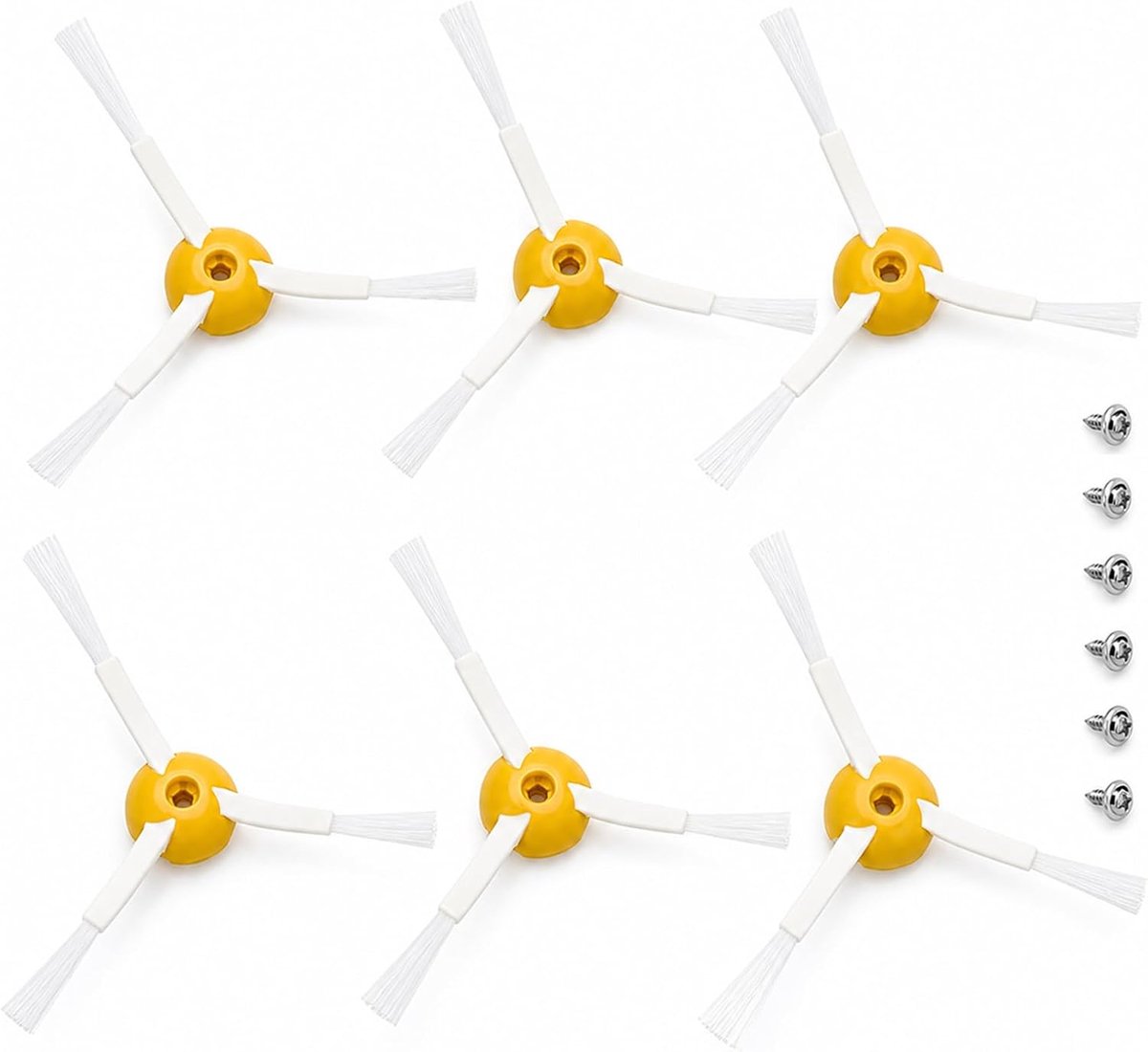 6 stuks borstels compatibel met Roomba 500 600 700 met schroeven