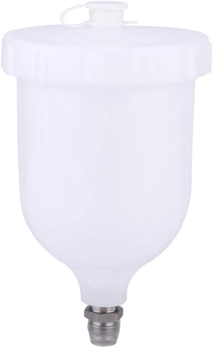 Zwaartekrachtspuitpistool - met plastic beker - Voor Dedevilbiss en Tekna Pro - Inhoud van 600 ml