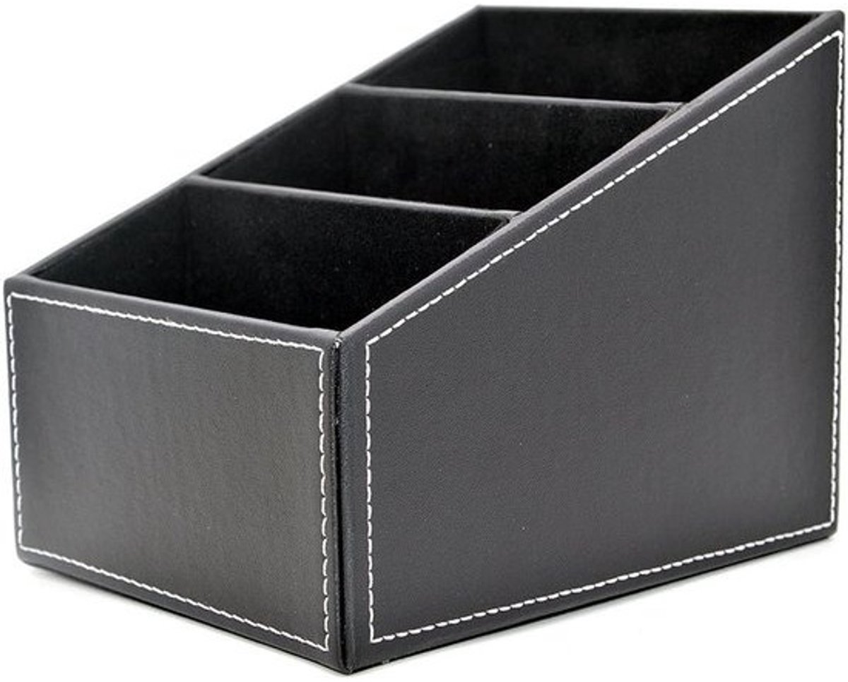 Stijlvolle leren bureau-organizer voor kantoor en thuis - compact en veelzijdig — cadeau in Wonen & Interieur - foto 2