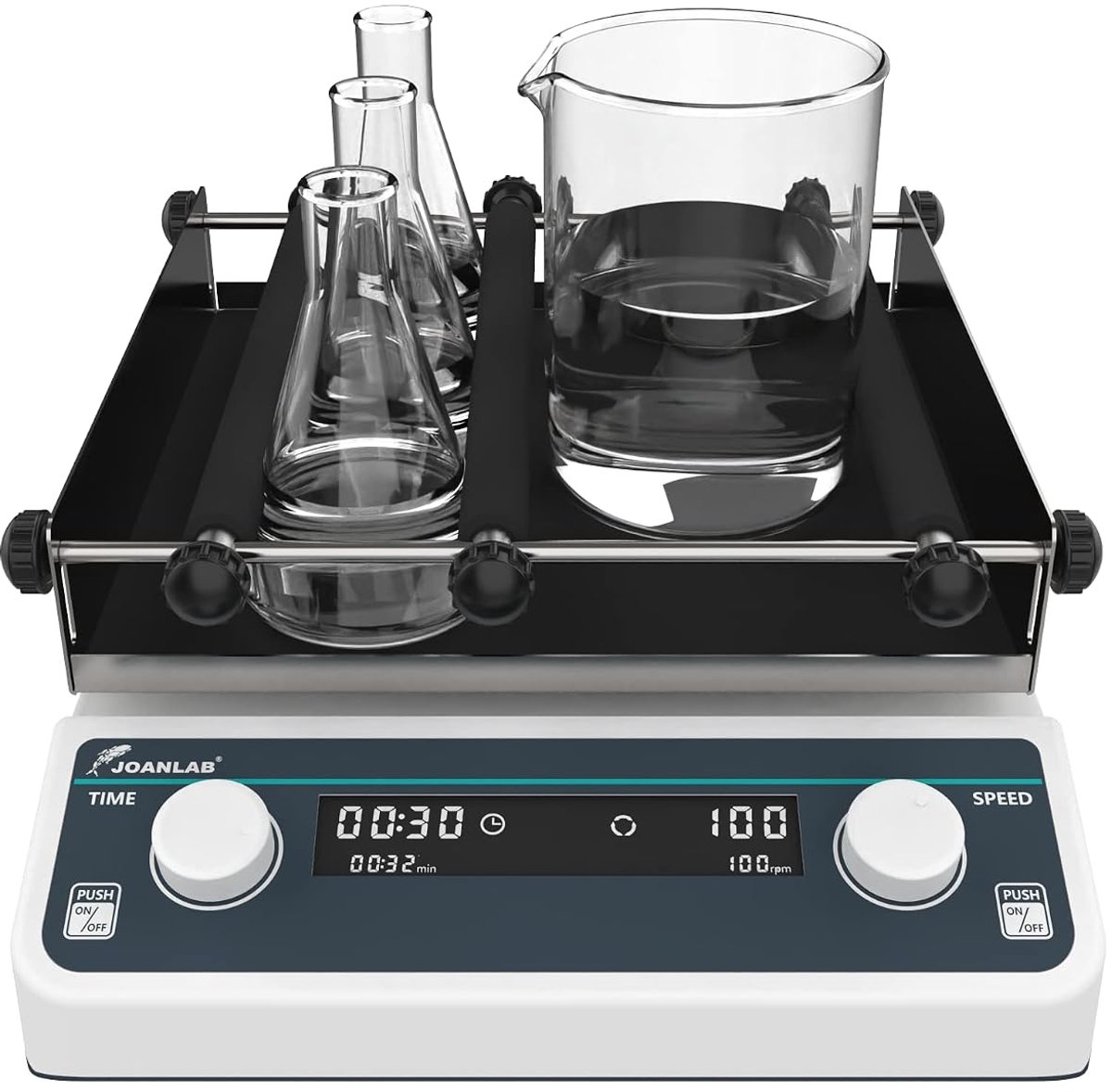 Laboratory Orbital Shaker Mixer 40-200rpm Adjustable, Time Controlled and Continuous Modes, Digital Orbital Rotator - ShopVlot