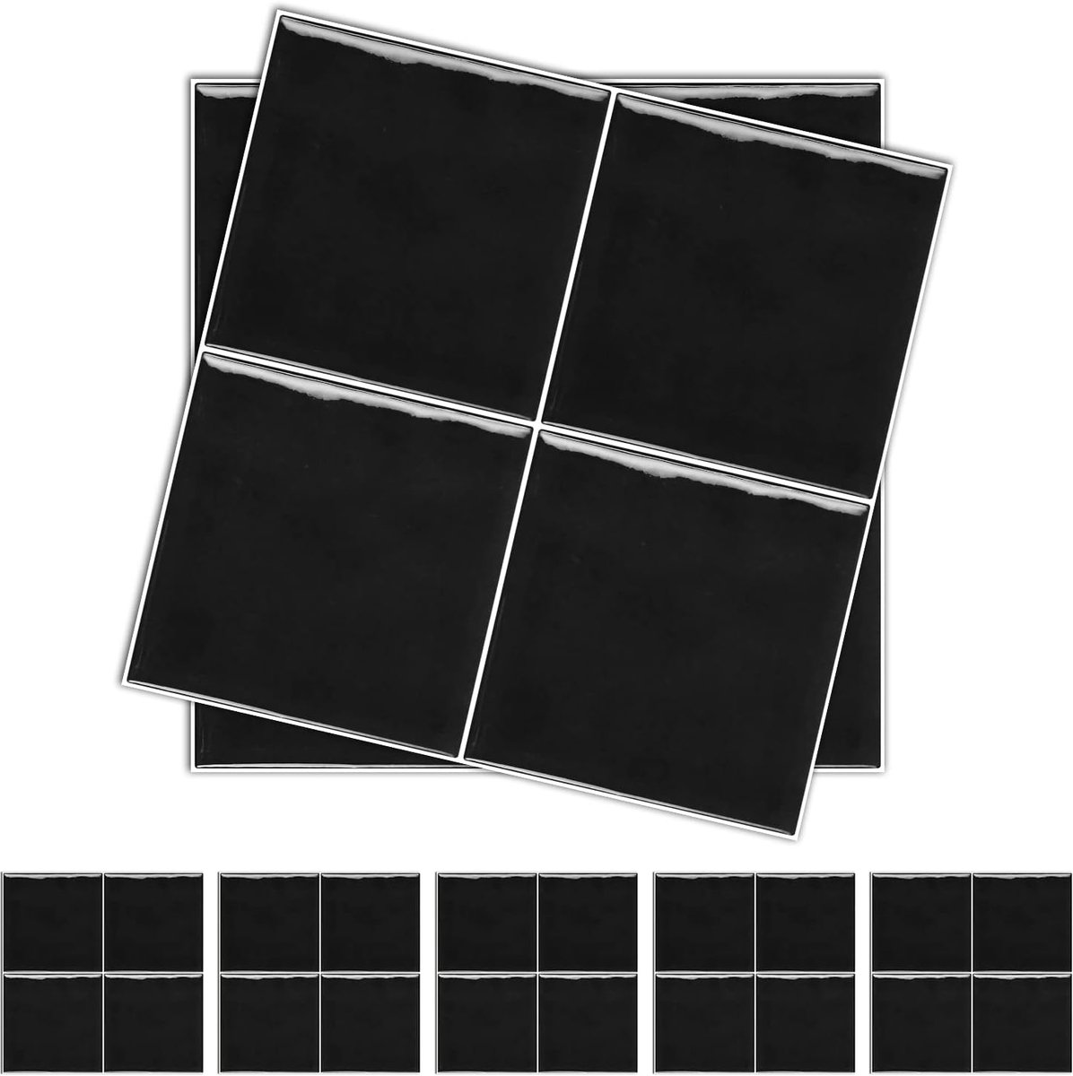 Dailygoods- Tegelstickers 15x15 cm - Set van 25 - Waterdicht - Muurstickers voor Keuken/Badkamer - Zelfklevend - Mosaïek Effect - Muursticker