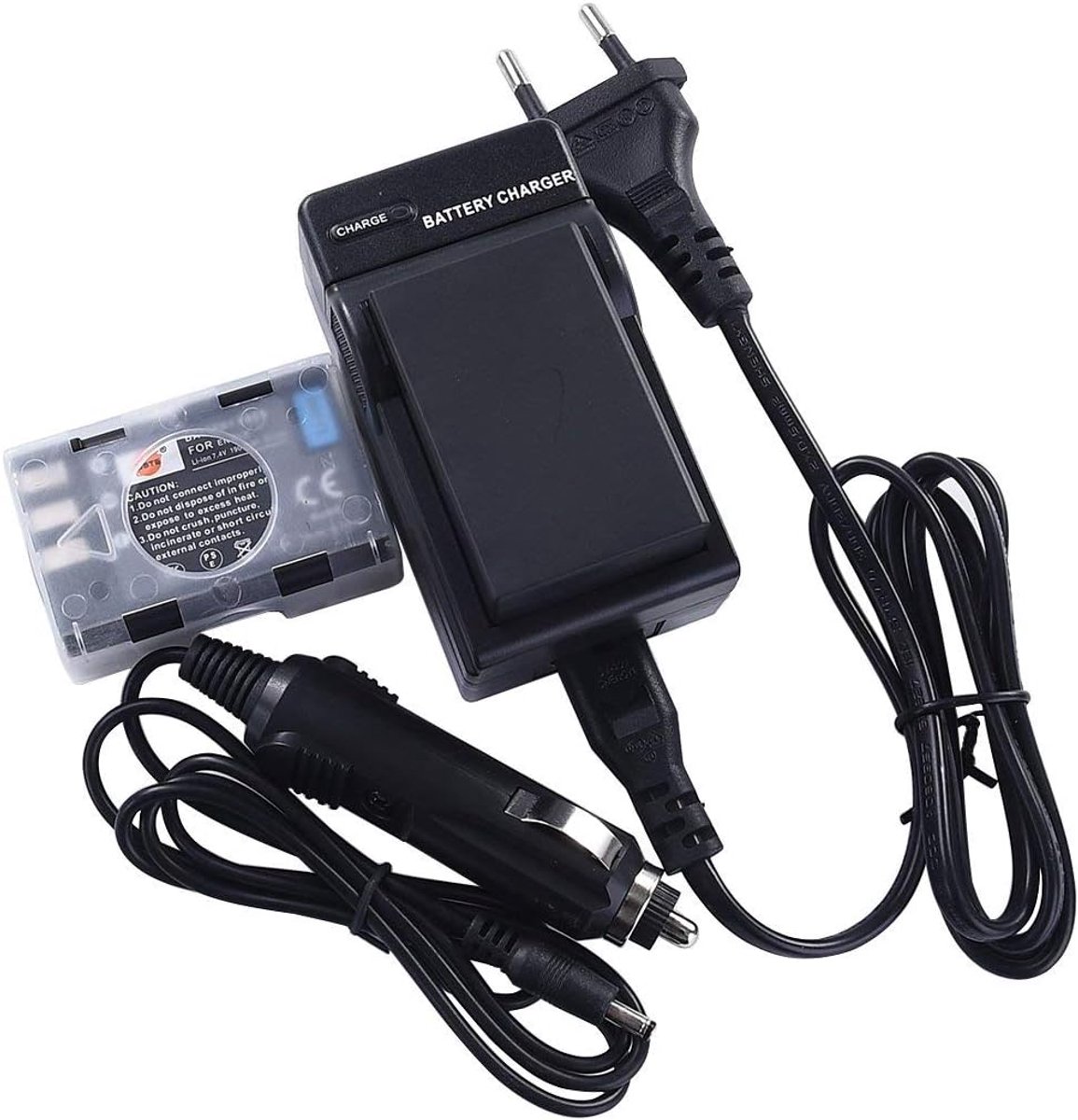 DSTE® Replacement Battery and DC15E Travel Charger Compatible with Nikon EN-EL9 EN-EL9A D40 D40x D60 D3000 D5000 - ShopVlot