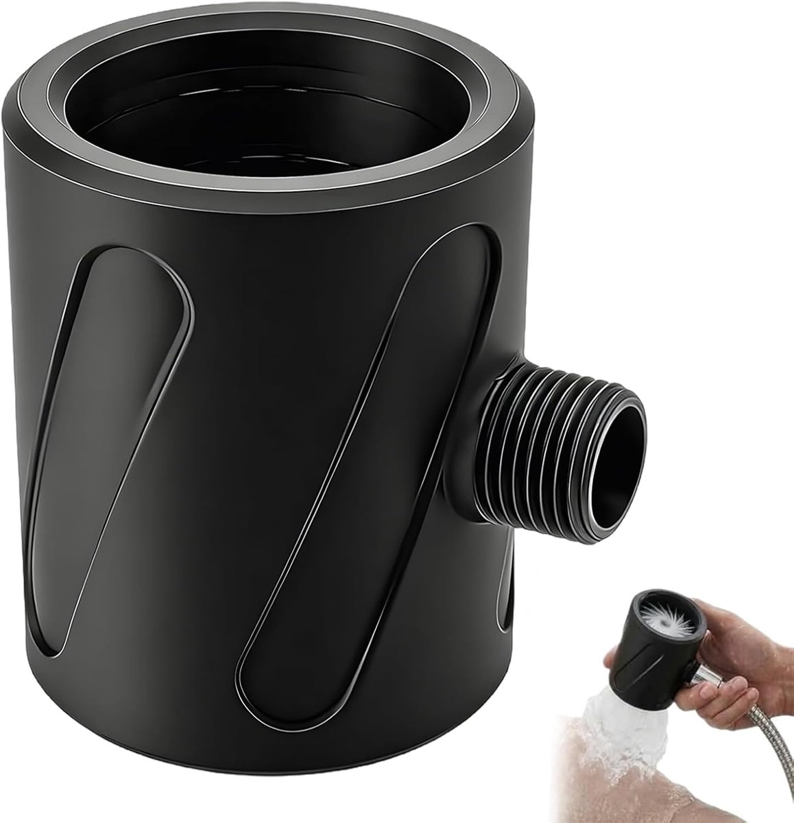 Douchekop voor heren, badkamer, roestvrij, hoge waterdruk, brede waterstraal, massagedouche voor mannen, voor thuis - ShopVlot
