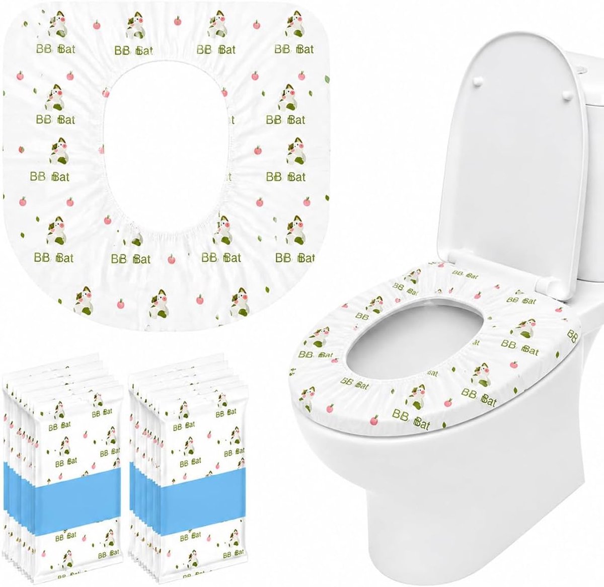 Toiletbrilhoezen voor kinderen, geschikt voor reizen, hotel, winkelcentrum, ziekenhuis, 20 stuks - ShopVlot