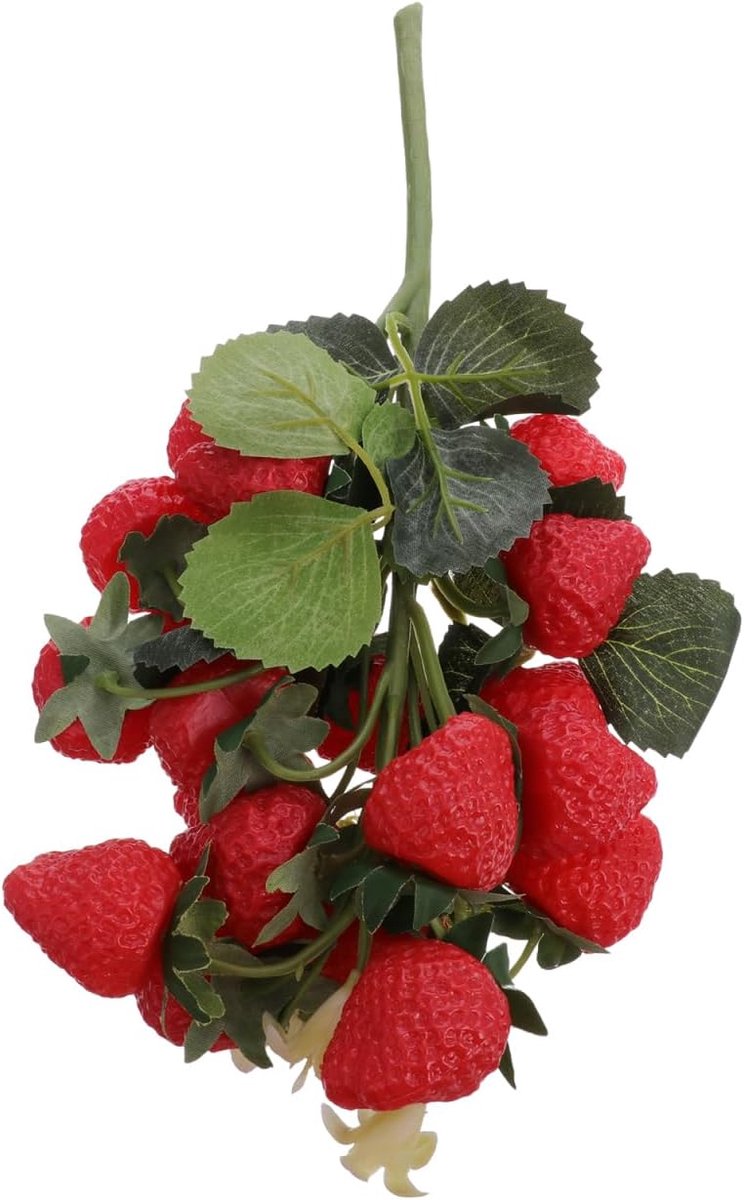 Kunstaardbeien met bladeren Plant Decor van Schuim 20 Bessen Boeket voor Woondecoratie en Fotorekwisieten