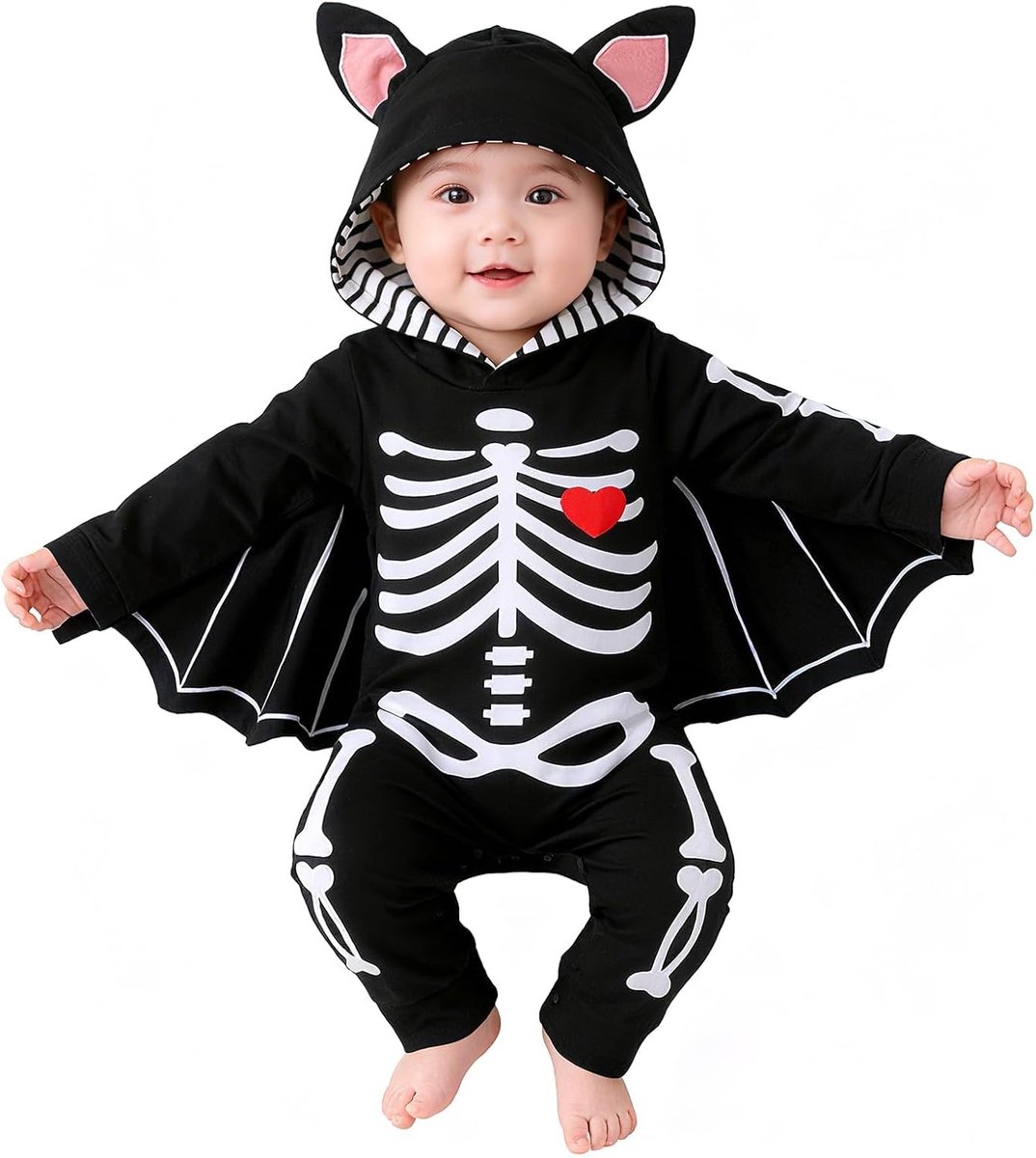 Halloween Kostuum, Baby Bat Kostuum, Pasgeboren Halloween Outfit, Halloweens Onesie Newborn, Infant Halloweens Skelet Kostuum, 0-24 Maanden