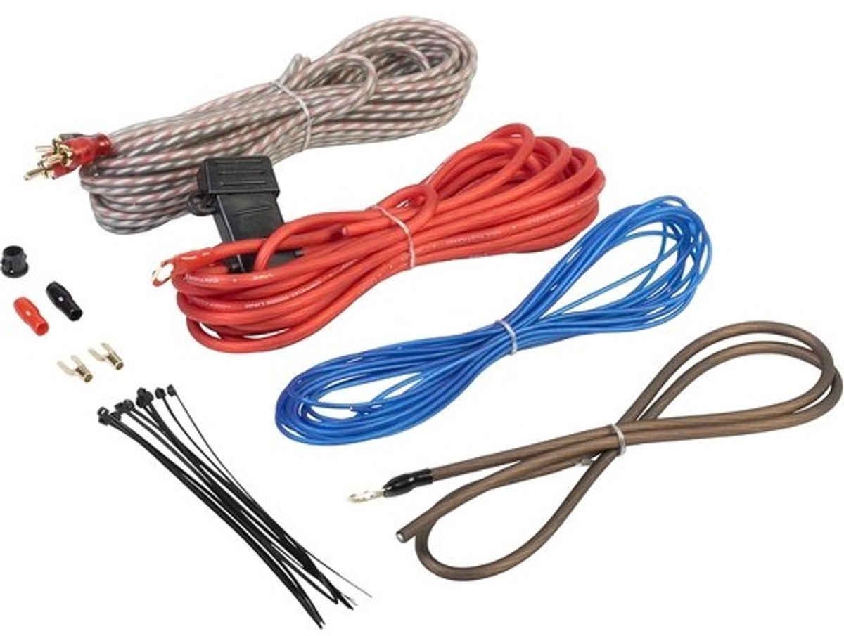 Bedradingsset 10awg - voor auto-audiosystemen - Eenvoudige installatie - maximale geluidskwaliteit