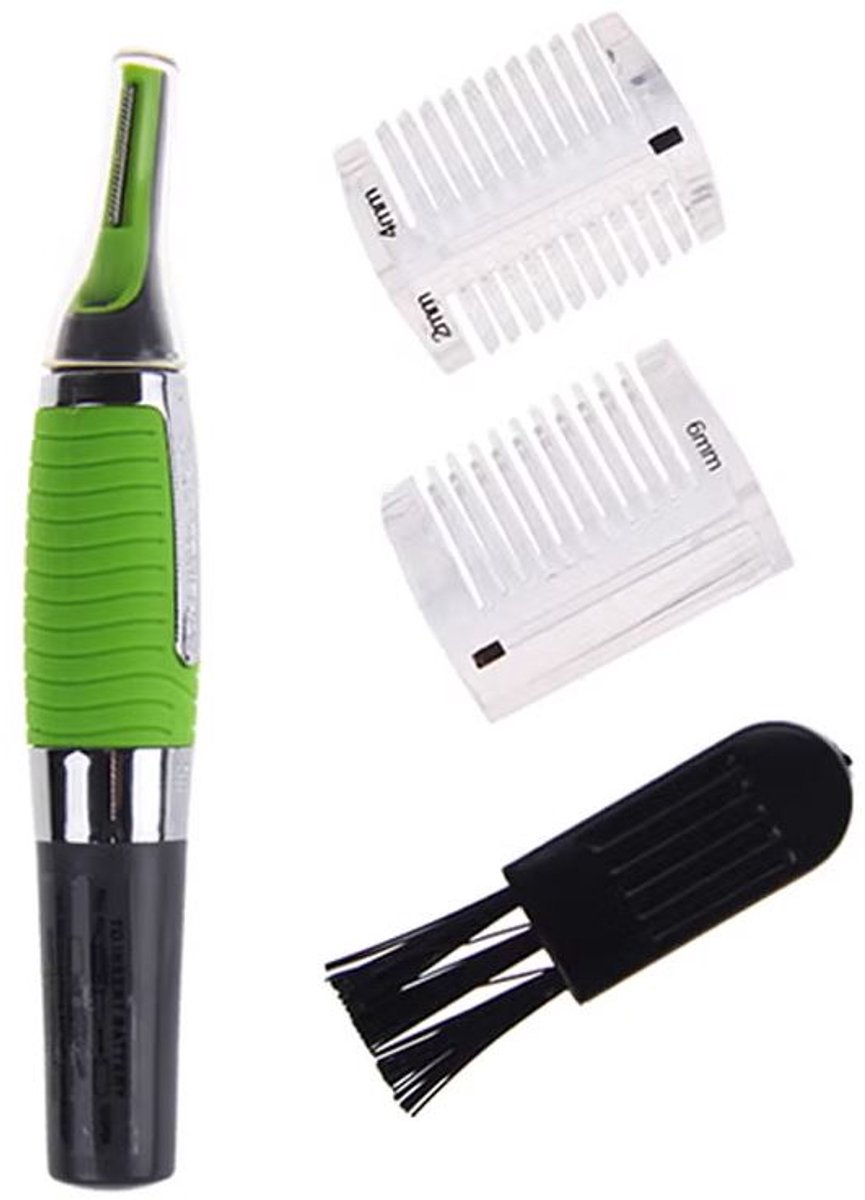 Precisie trimmer - Neushaar trimmer - Wenkbrauwtrimmer - Oorhaar trimmen - Baardtrimmer - Gezichtstrimmer - Precision hair trimmer - Zwart - Jonyx