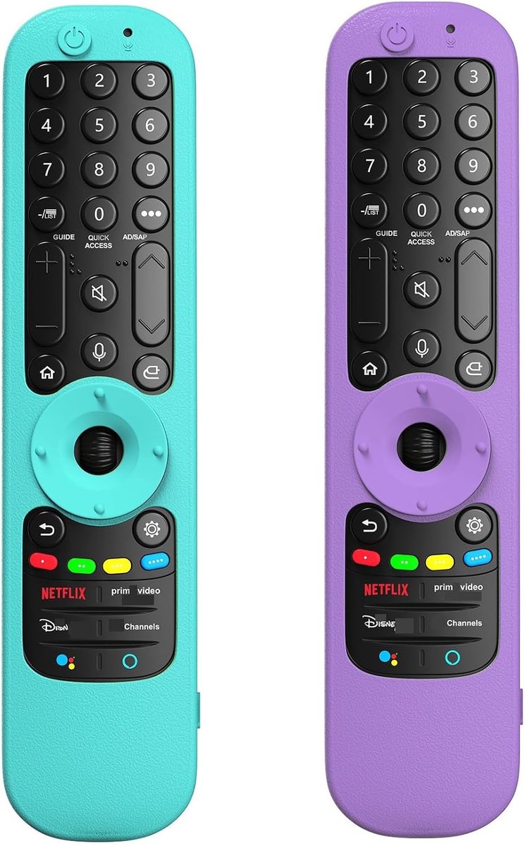 Siliconen beschermhoes afstandsbediening - helder paars - voor LG Smart TV 2021-2024 - optimale bescherming - ShopVlot